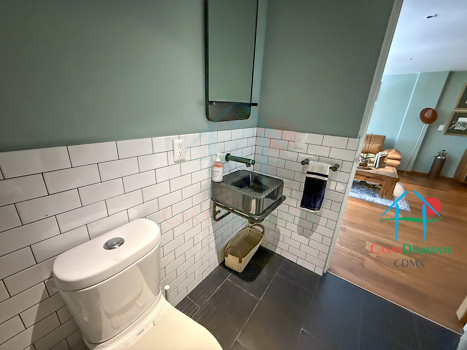 Roma Norte Departamento Orquídea - Baño de visitas 2